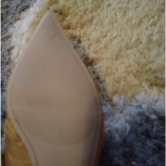 Sam Edelman Shanti Knotted Trim Pointed Toe Slide Mules Tuscan Yellow 8.5 - Picture 9 of 10